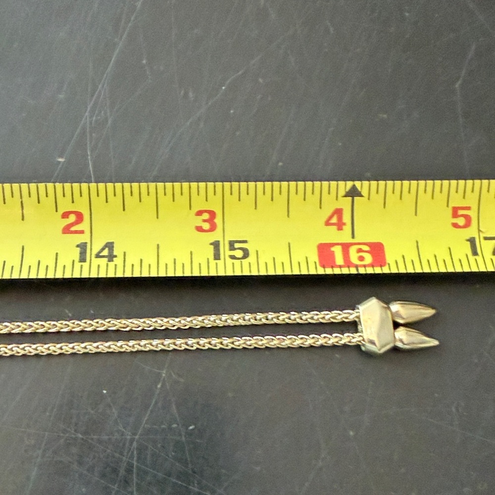 Kendra Scott Aislinn Necklace Gold and Brown Geometric Pendant - Picture 5 of 6